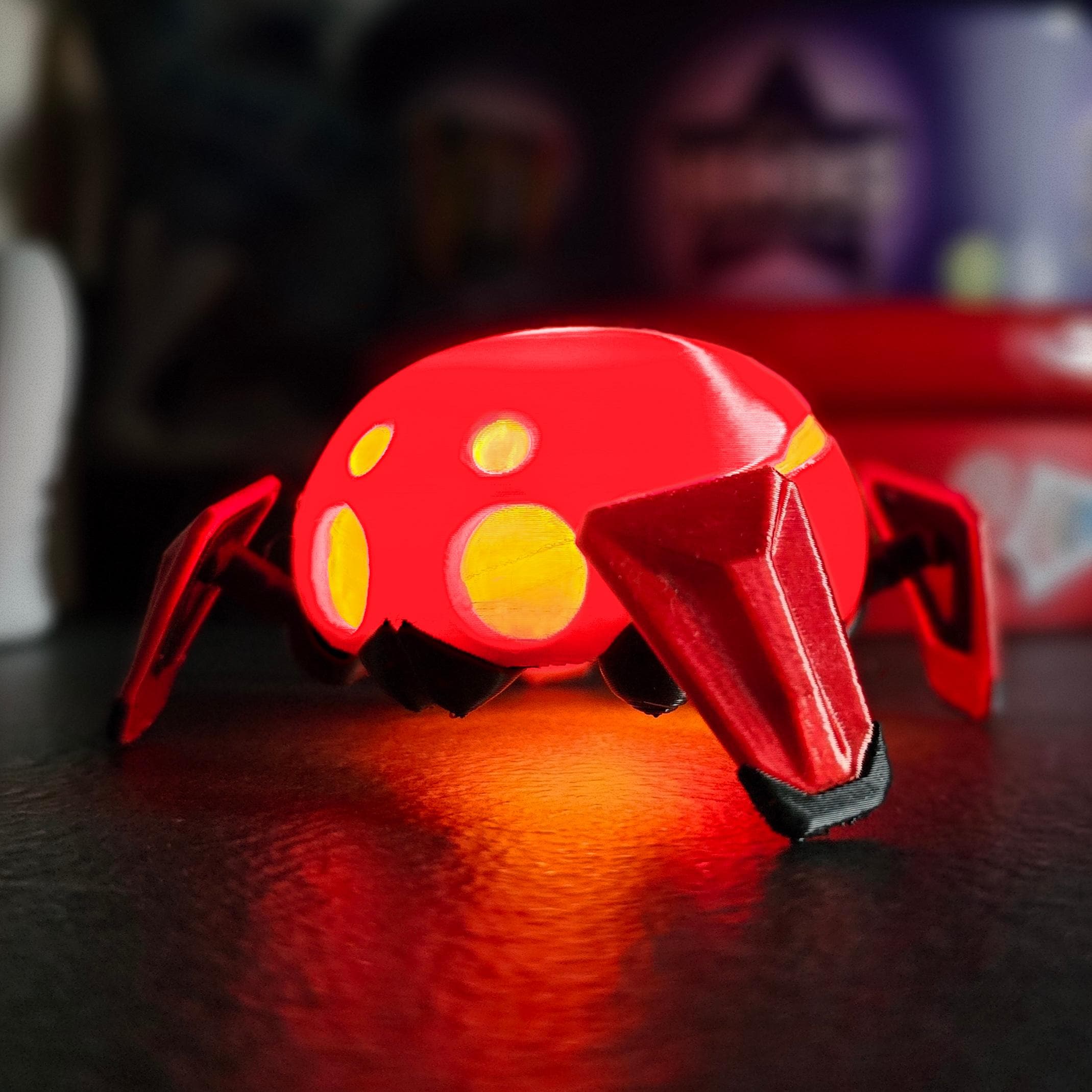Light-up Peni Spider Mine Bot - Marvel Rivals Inspired 3D Printed Prop