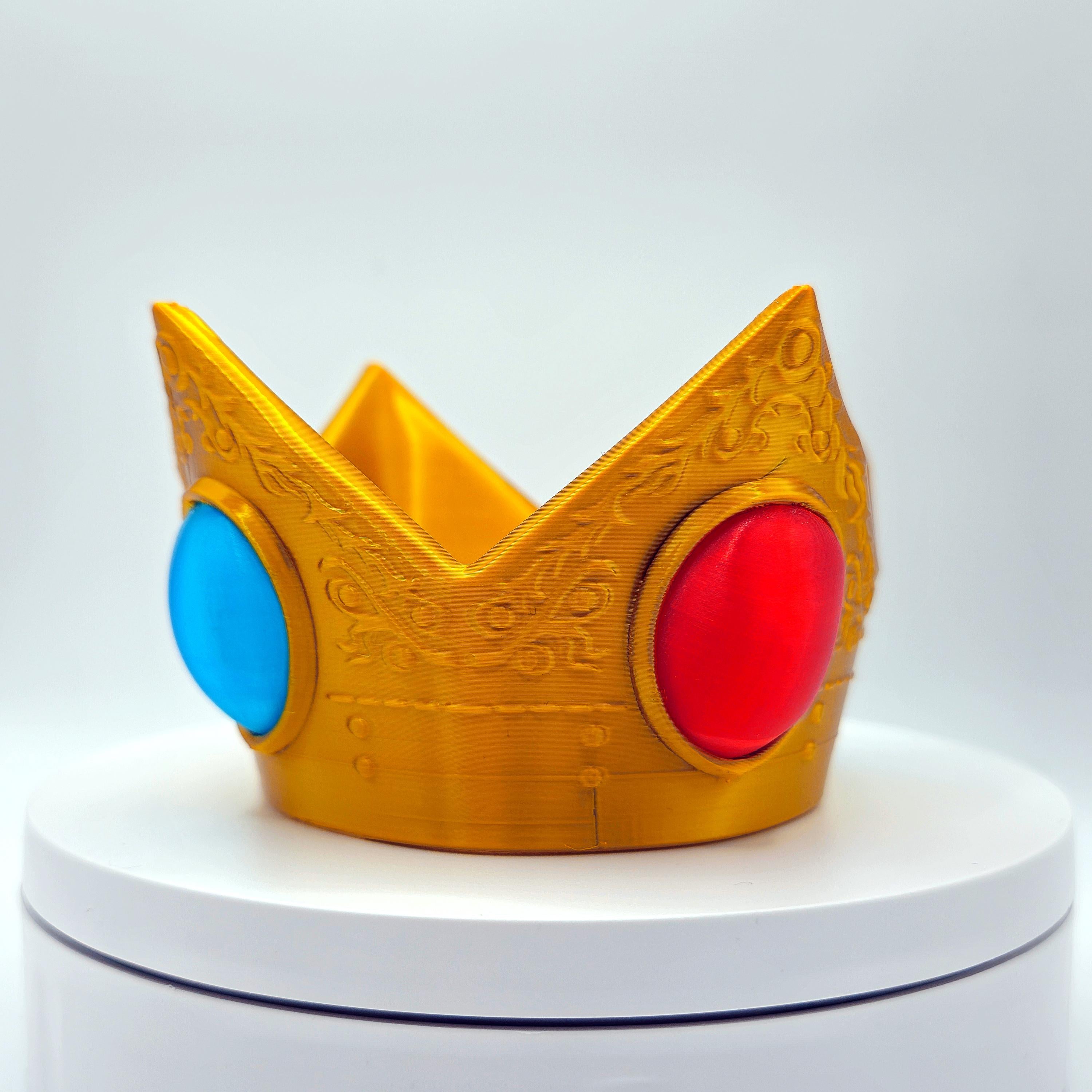 Princess Peach's Crown - Mario Inspired 3D Printed Prop