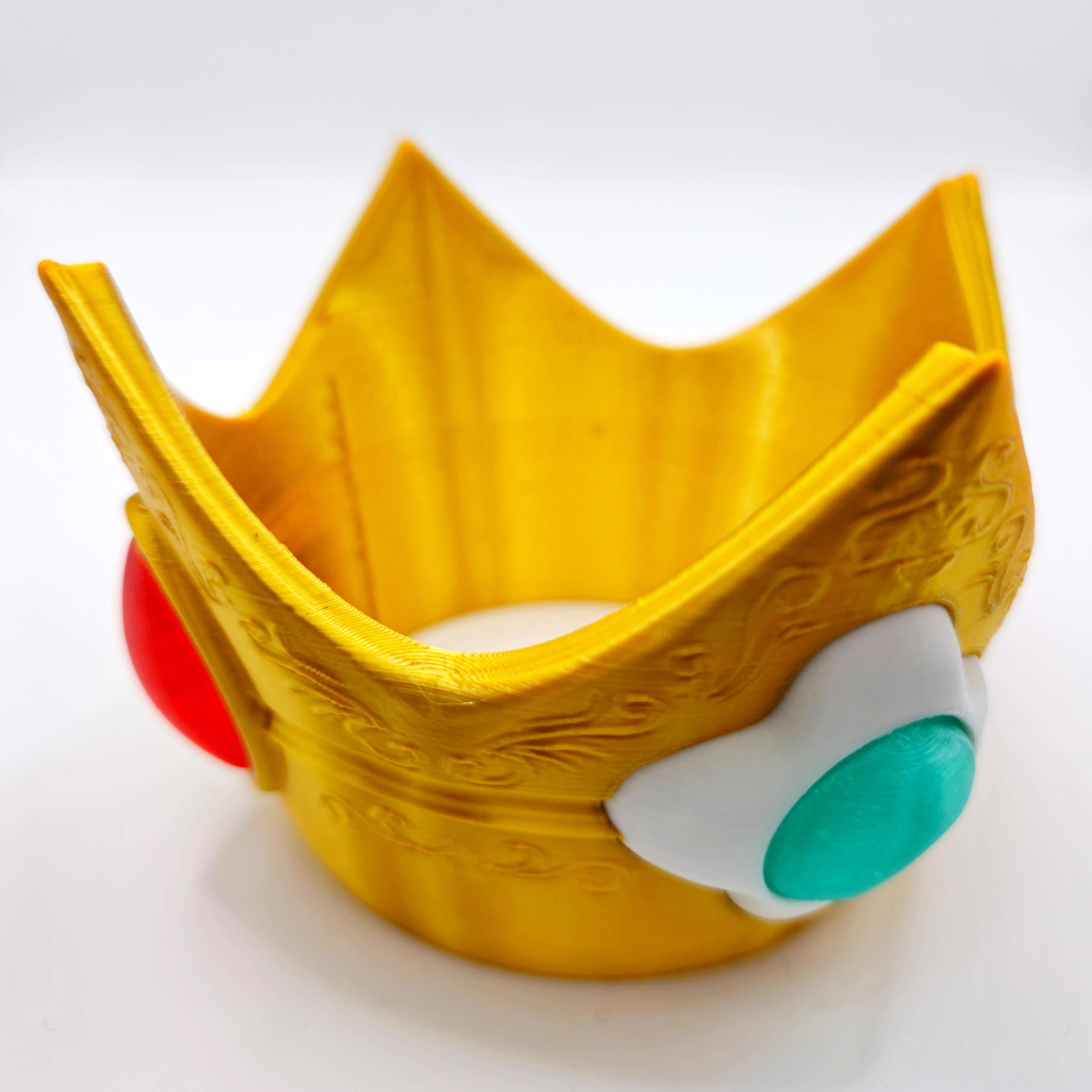 Princess Daisy's Crown - Mario Inspired 3D Printed Prop