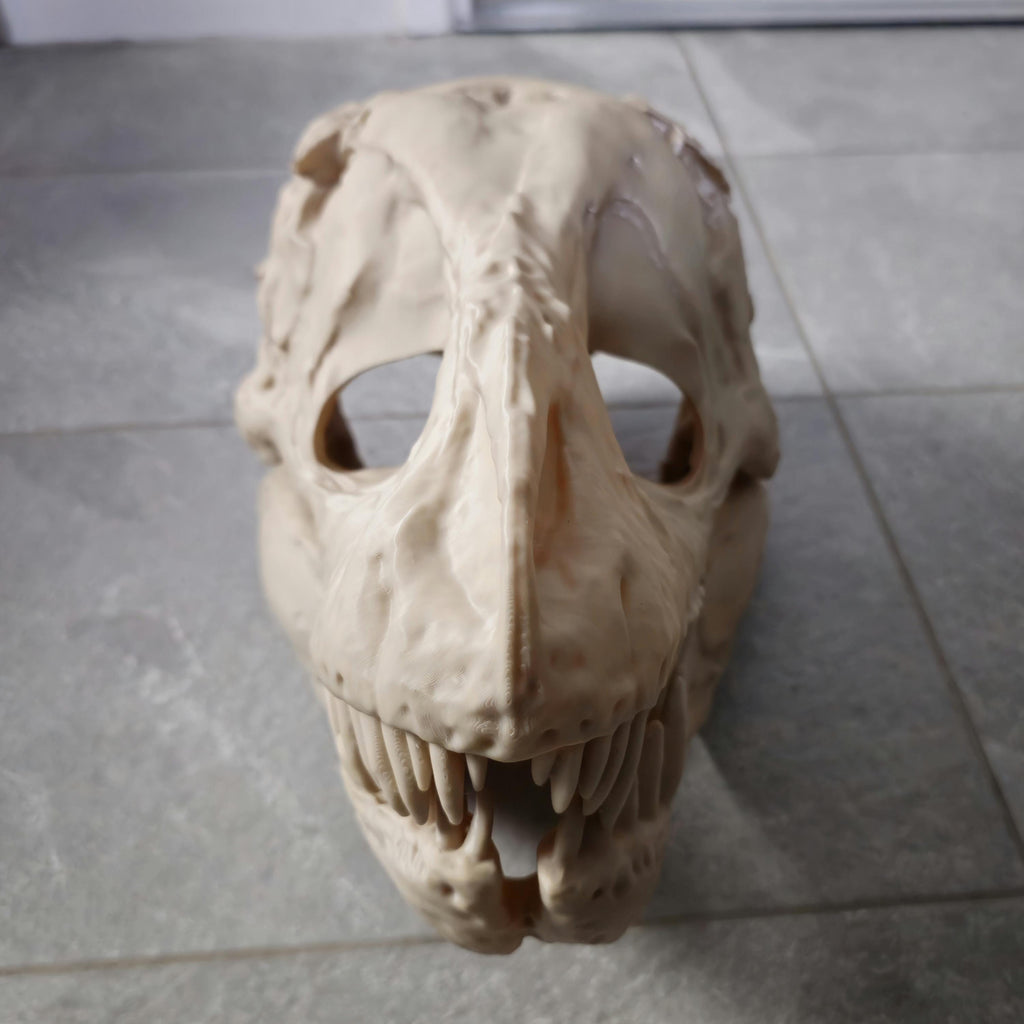 Wearable T-Rex Skull Mask - Lightweight & Accurate - Moving Jaw